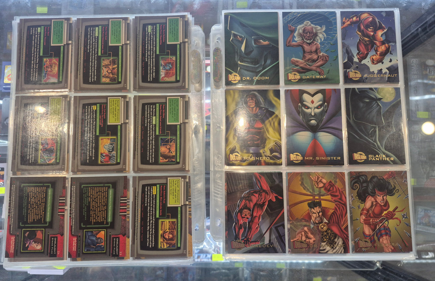 1996 Marvel Ultra Onslaught Full Set + Chase Cards NM/LP - 113 cards total