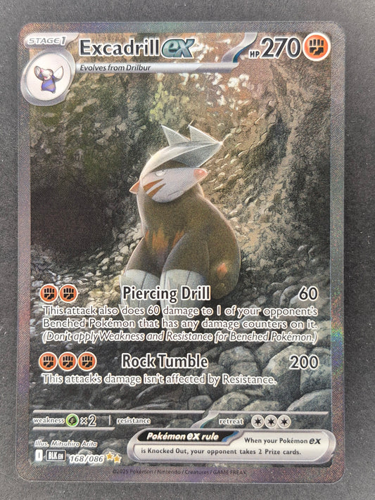 Excadrill EX Special Illustration Rare 168/086 | Pokemon SV Black Bolt NM