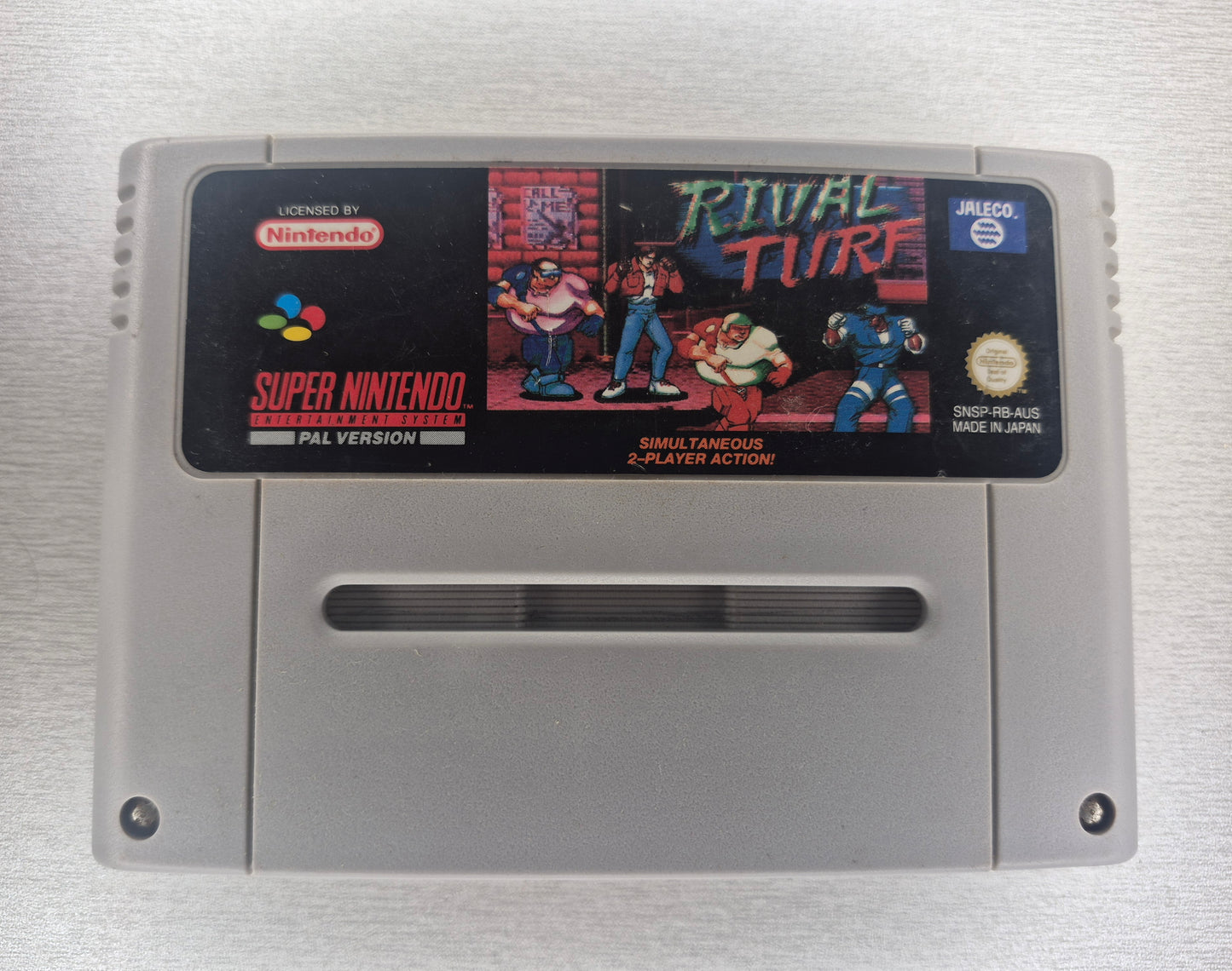 Rival Turf [CART ONLY] - Super Nintendo (SNES) [PAL] - Tested