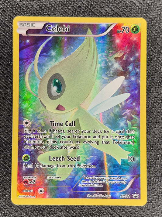 Pokemon Card Celebi XY111 Full Art Promo Mythical Collection LP
