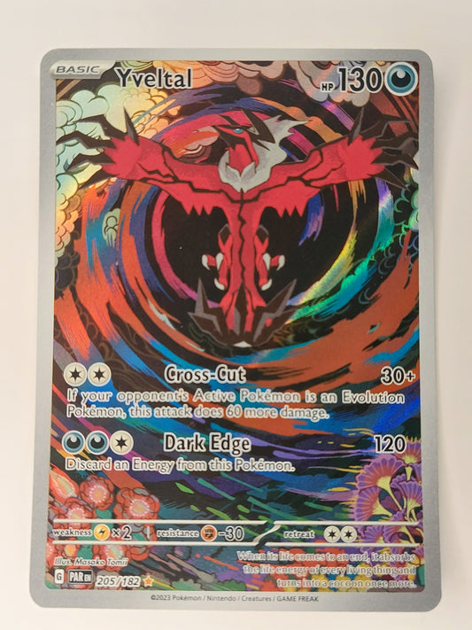 2023 Pokemon Yveltal Illustration Rare Paradox Rift 205/182