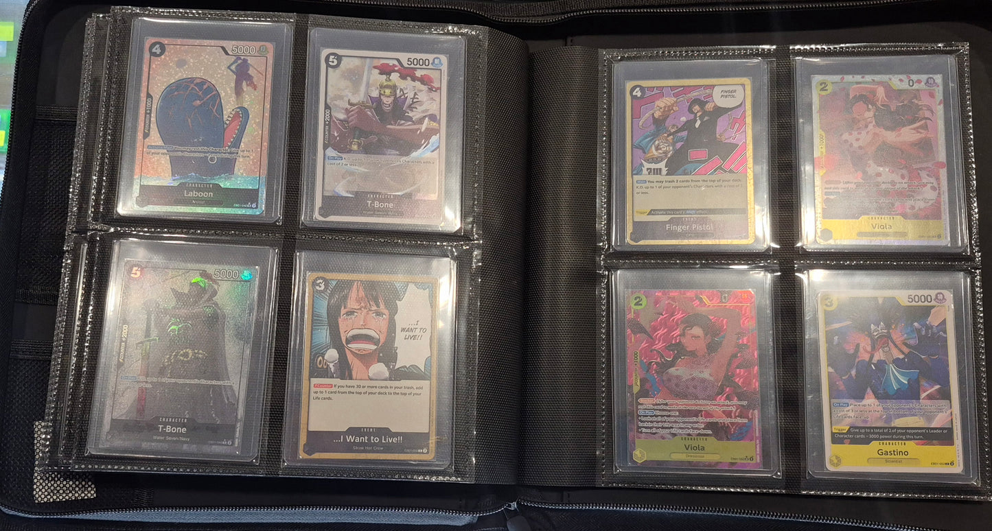 2024 One-Piece EB-01 Master Set inc,Tony,Tony Chopper Manga PSA 10 - Top Loader Binder.