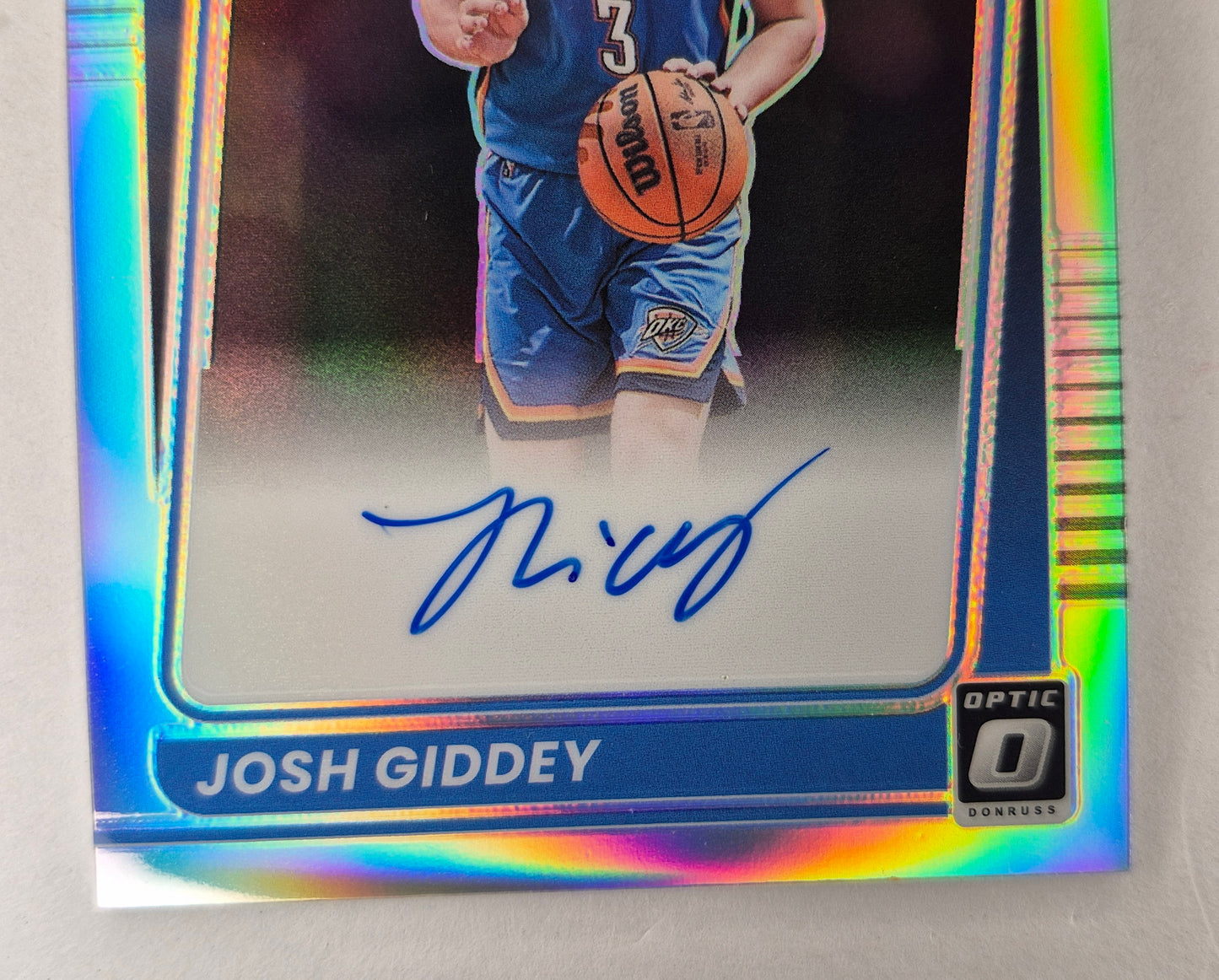 2021/22 Panini Donruss Optic JOSH GIDDEY Rated Rookie Auto Holo Silver Prizm