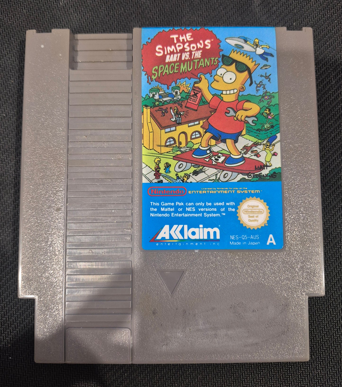 Nintendo NES The Simpsons, Bart vs the Space Mutant Cart Tested