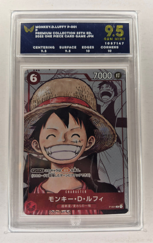 Monkey D. Luffy One-Piece P-001 Premium Collection Japanese ARK 9.5 Gem Mint