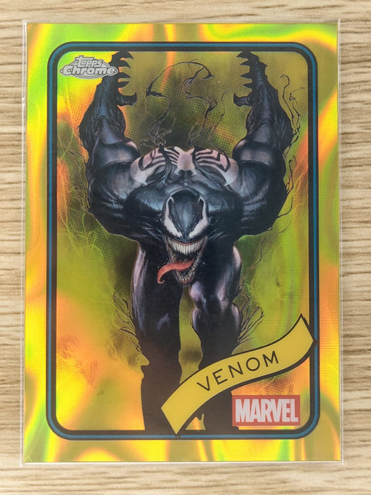 Topps Chrome 2025 Marvel VENOM Yellow Lava #149