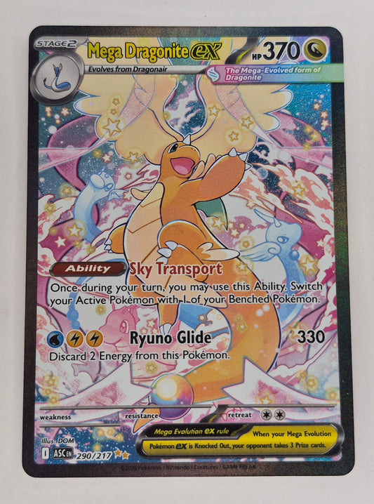 Mega Dragonite ex 290/217 Ascended Heroes Pokemon Holo NM