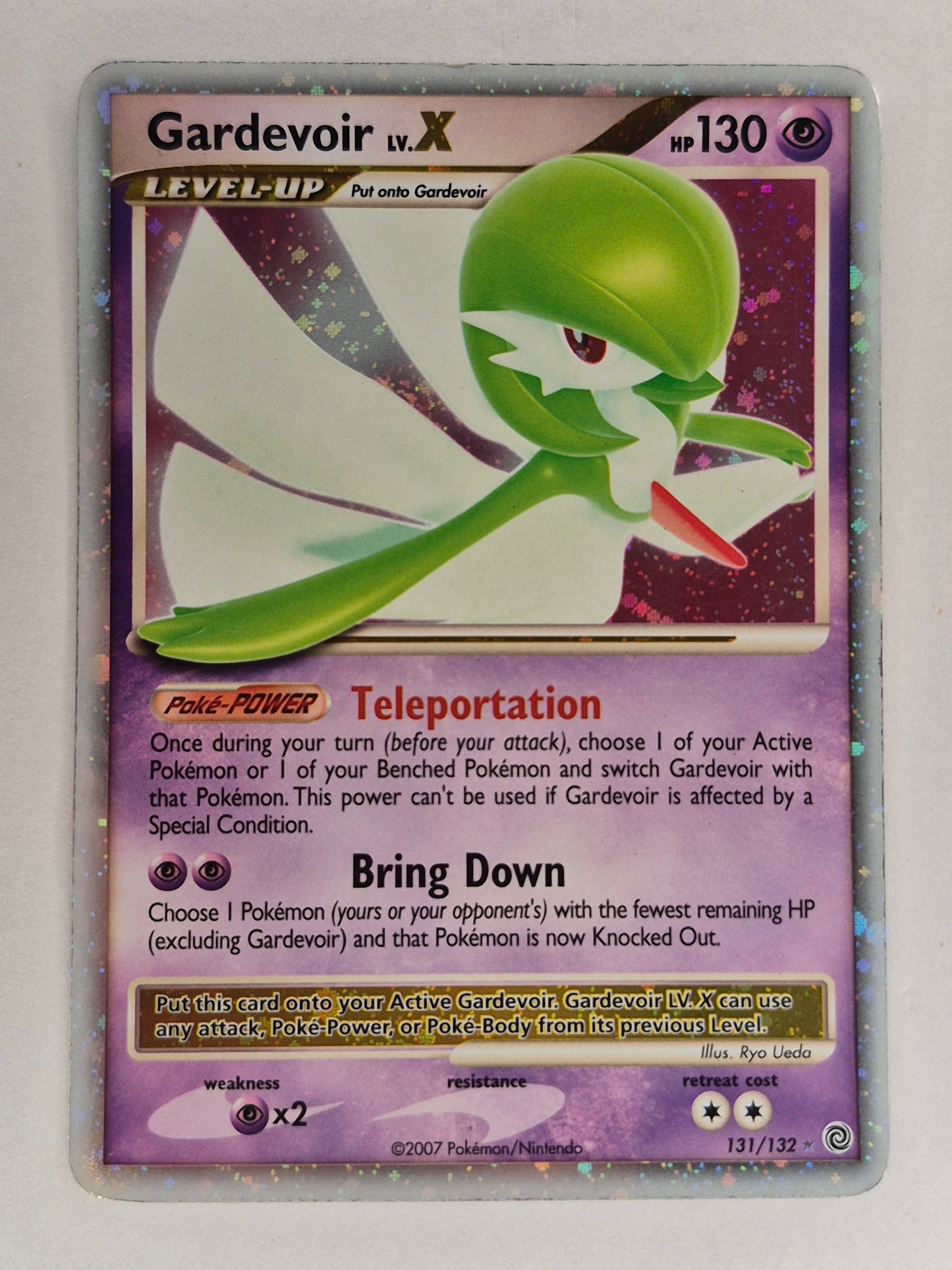 Rare! Gardevoir LV.X 131/132 Diamond & Pearl Secret Wonders Holo (2007) Pokemon LP