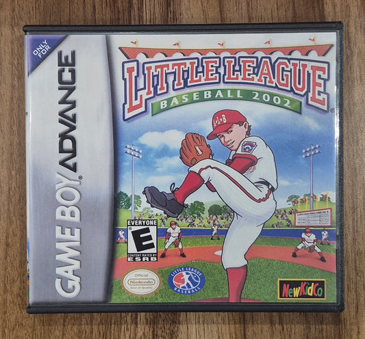 Little League Baseball 2002 Gameboy Advance GBA Very Rare Authentic in Custom Case