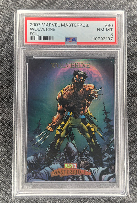 2007 Marvel Masterpieces #90 Wolverine Foil PSA 8  NR-MT