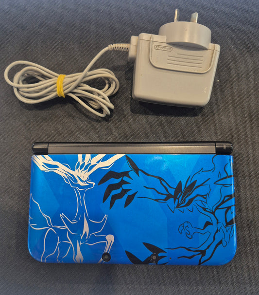 Nintendo 3DS XL - Blue Xerneas Console - VGC Inc Nintendo Charger