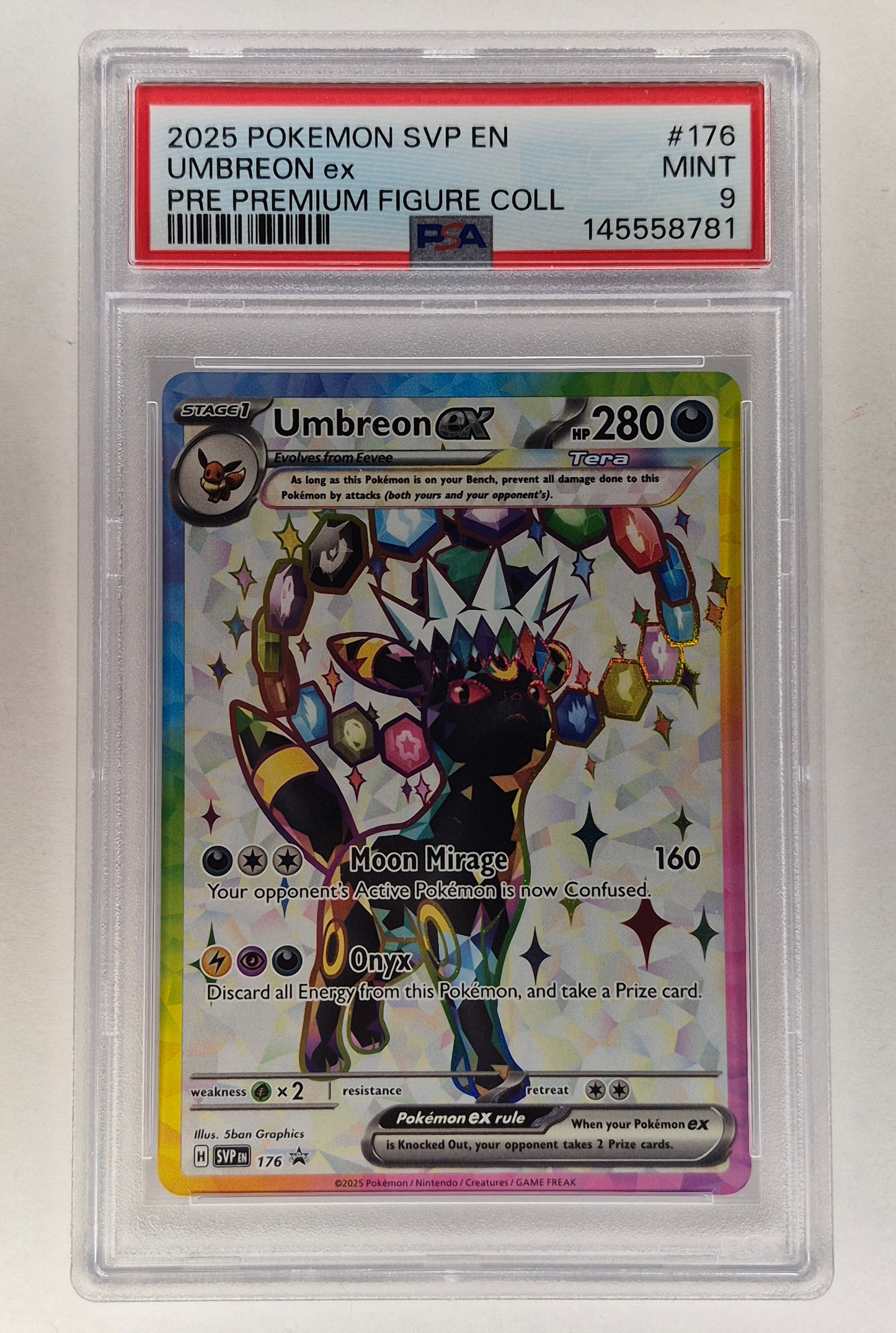 2025 Pokémon SVP EN Umbreon EX SVP 176 Black Star Promo PSA 9