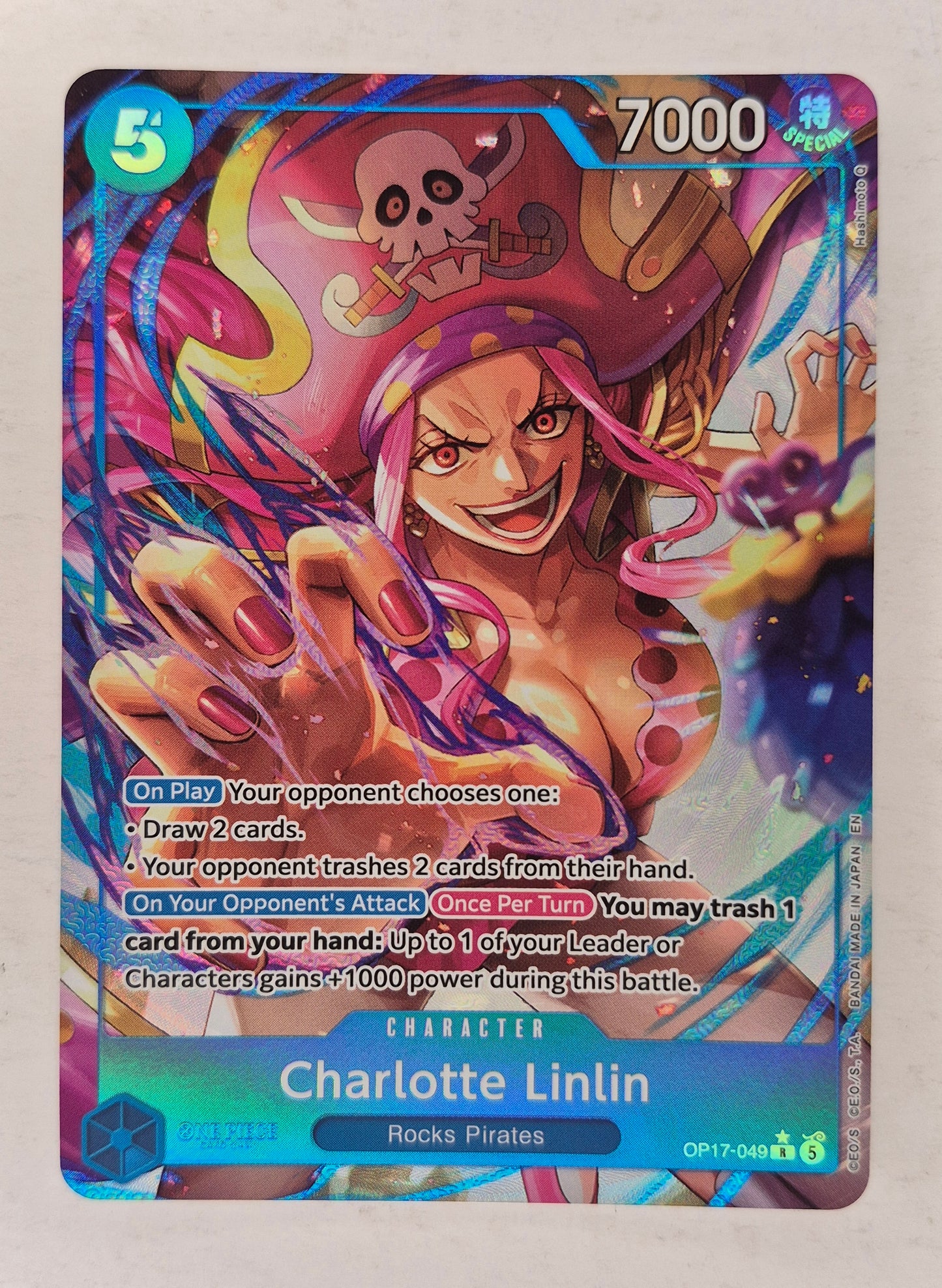 One Piece  Charlotte Linlin (Alt Art) OP17-049 Special Foil English NM