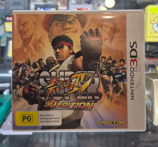 Super Street Fighter IV 4: 3D Edition - Nintendo 3DS Game - PAL + Manual Tested