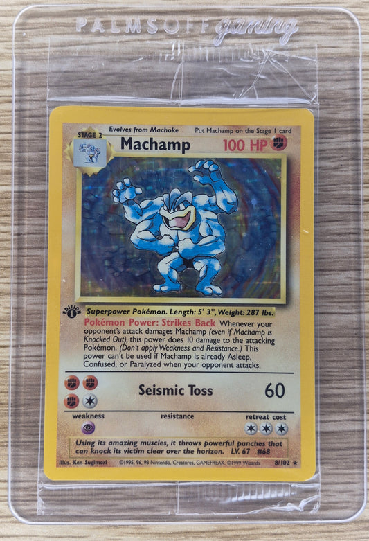 Machamp 1st Edition Base Set 8/102 Pokémon Card - SEALED NM-MT