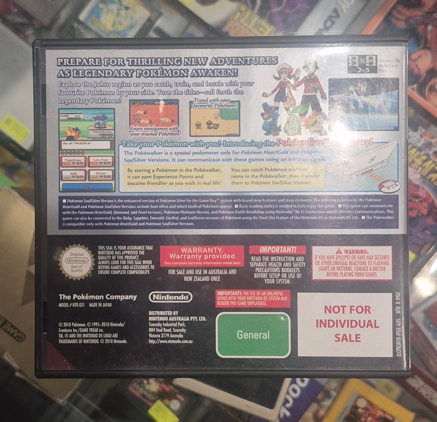 Nintendo DS POKEMON Soul Silver Version  AUS Complete in Box