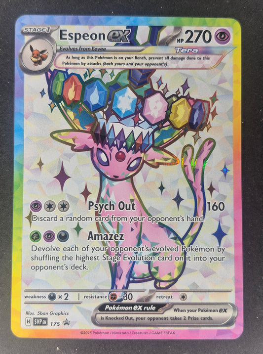 Pokémon Espeon ex SVP175 Sv: Scarlet & Violet Promo Card Holo NM