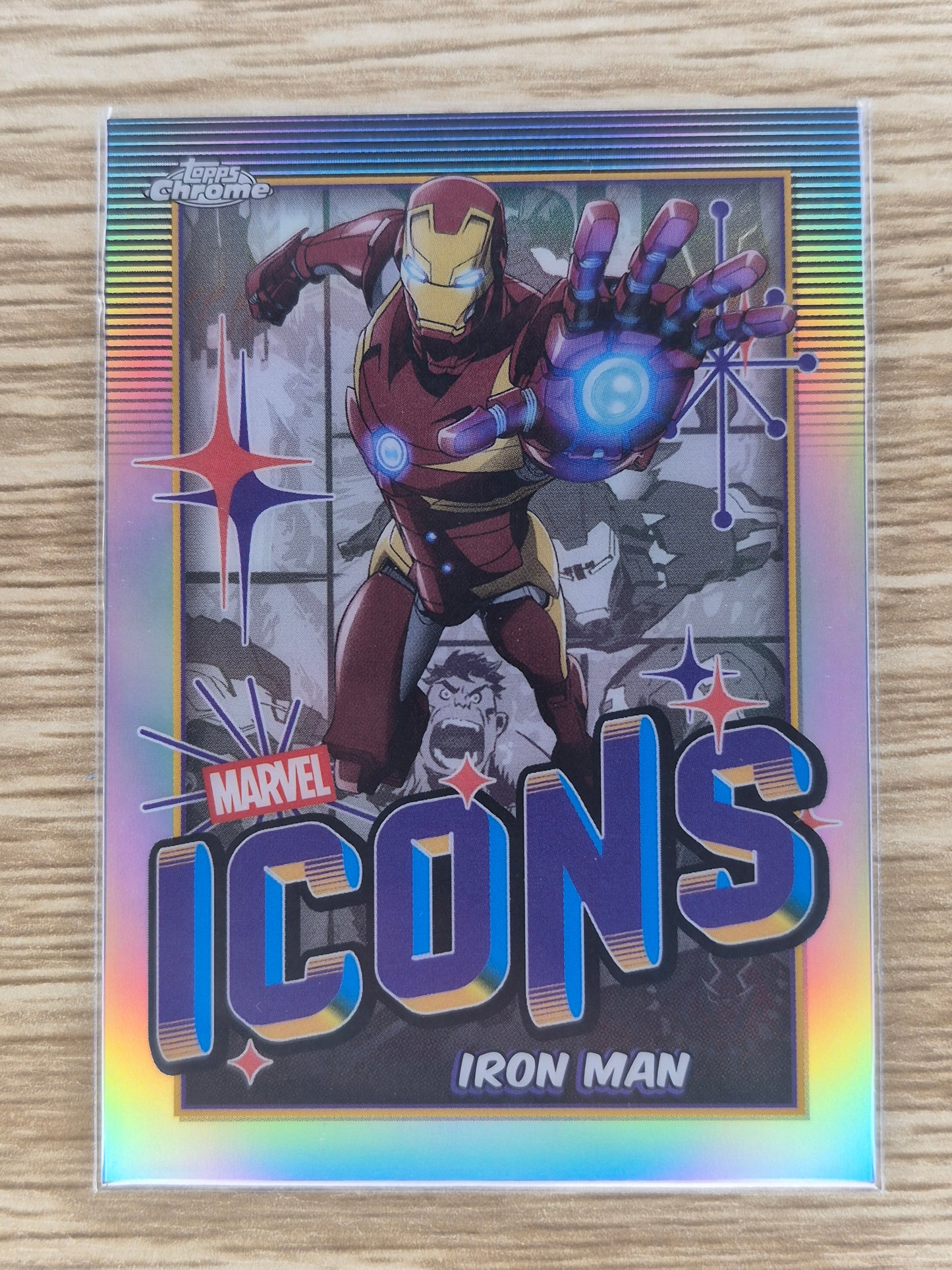 2025 Topps Chrome Marvel - IRON MAN - Marvel Icons Refractor #MI-7