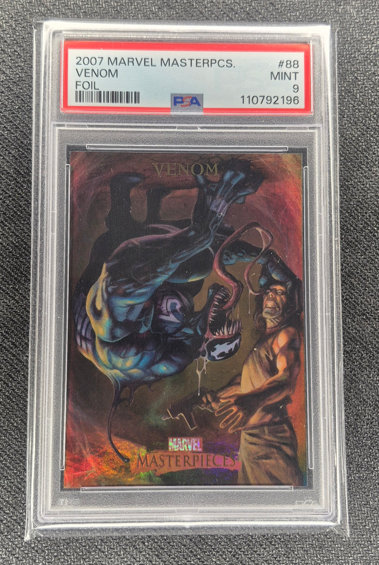 2007 Marvel Masterpieces #88 VENOM  Foil PSA 9 Mint