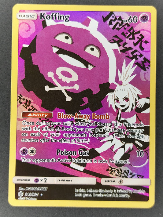 2019 Pokemon Koffing Character Rare Cosmic Eclipse 243/236