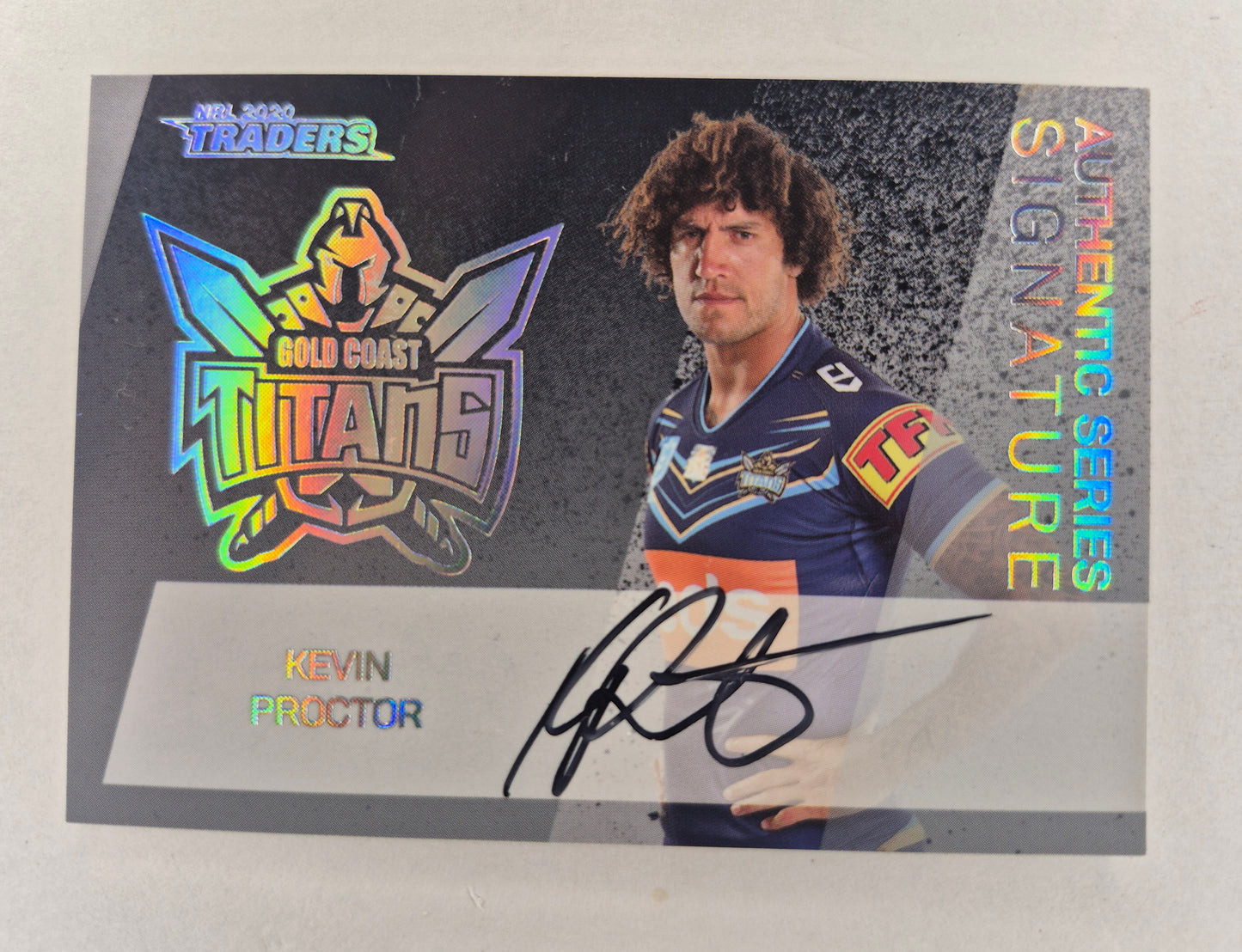 2020 NRL TRADERS AS 05/16 Kevin Proctor Authentic Series Signature 099/100 LP