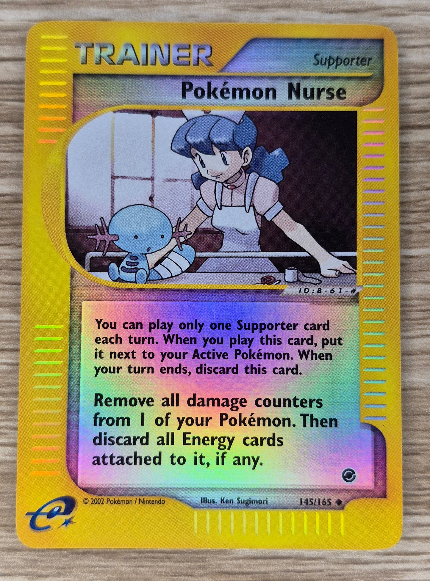 Pokémon Nurse 145/165 Pokémon Expedition 2002 Reverse Holo NM