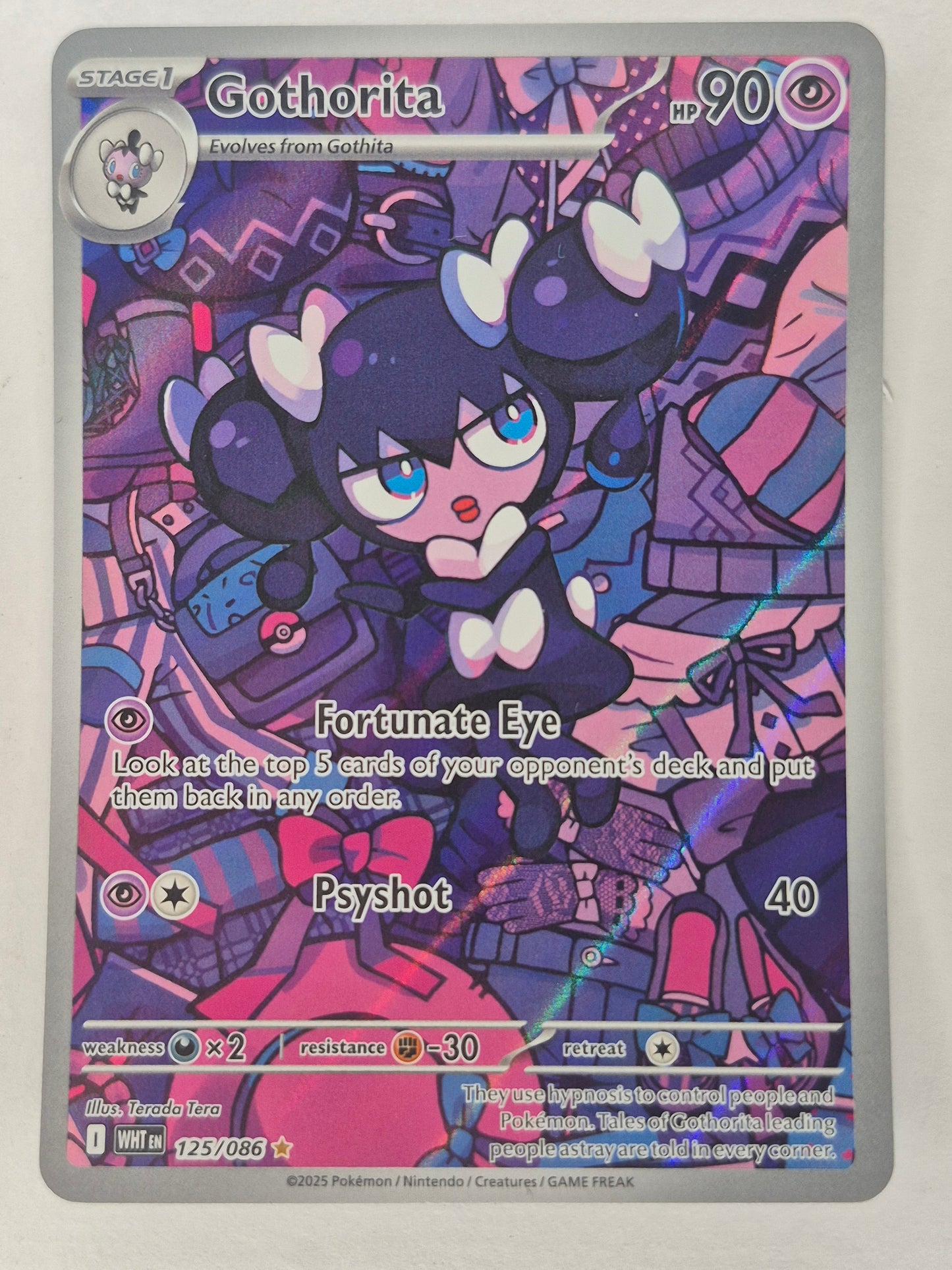 Gothorita - 125/086 - Illustration Rare - White Flare - Pokemon Card - NM