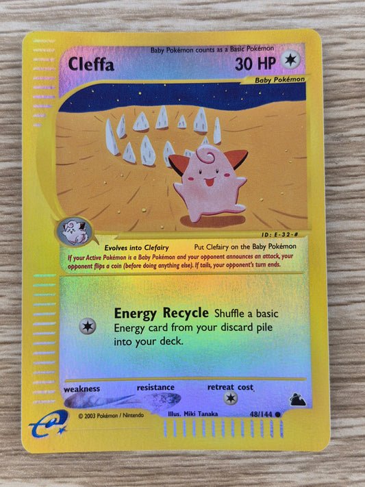 2003 Cleffa 48/144 Skyridge Reverse holo NM Pokemon TCG