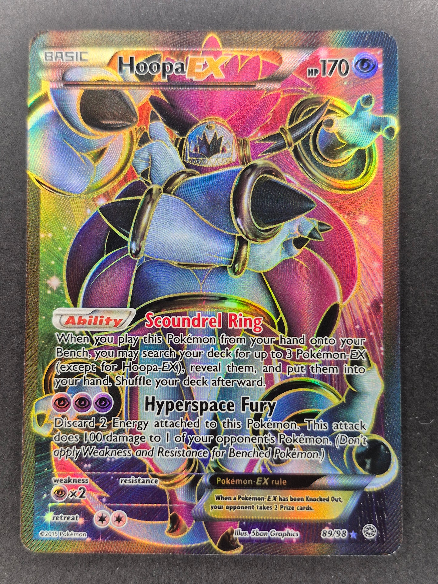 Hoopa EX (89 Full Art) 89/98 XY - Ancient Origins Ultra Rare LP