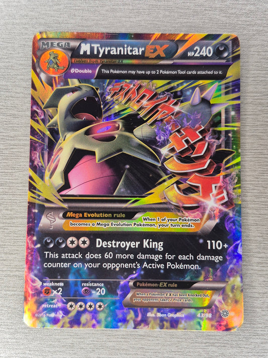 Pokemon M Tyranitar EX 43/98 XY Ancient Origins Holo Pokemon MP