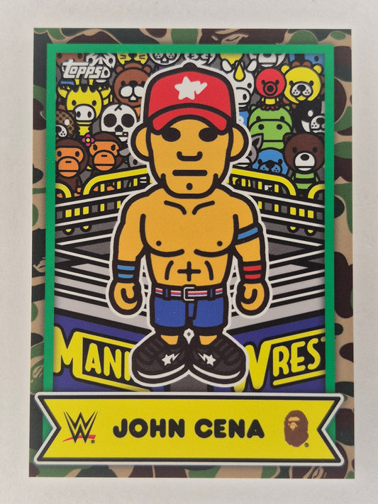 John Cena Baby Milo Base Camo 2025 Topps WWE X BAPE  #BMA-1 NM