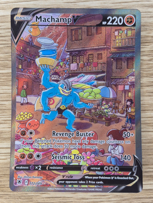 MACHAMP V 172/189 Astral Radiance Ultra Rare Holo | English Pokemon LP