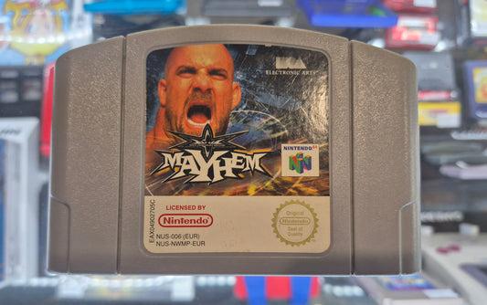 Nintendo N64 WWE(WCW)MAYHEM Cart Tested & Cleaned