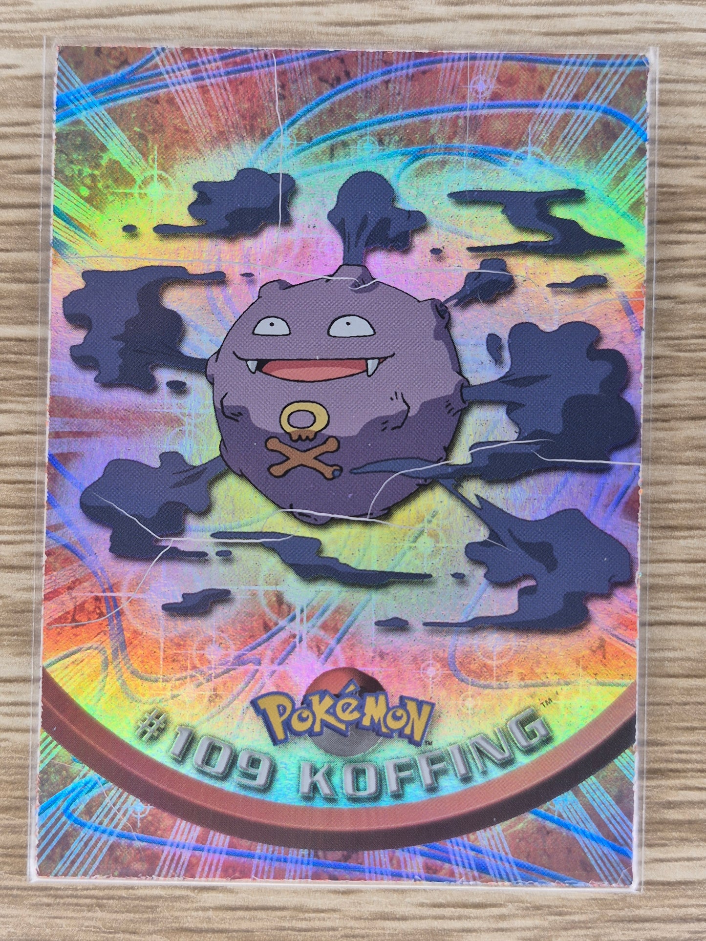 2000 Topps Pokémon Blue Label #109 Koffing Holo MP