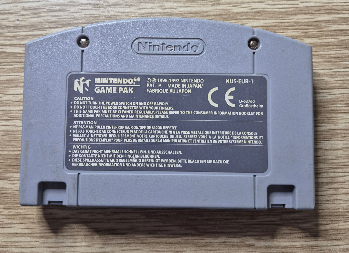 Tony Hawk's Skateboarding - Nintendo 64 N64 PAL Game Cartridge Only(Tested/Cleaned)