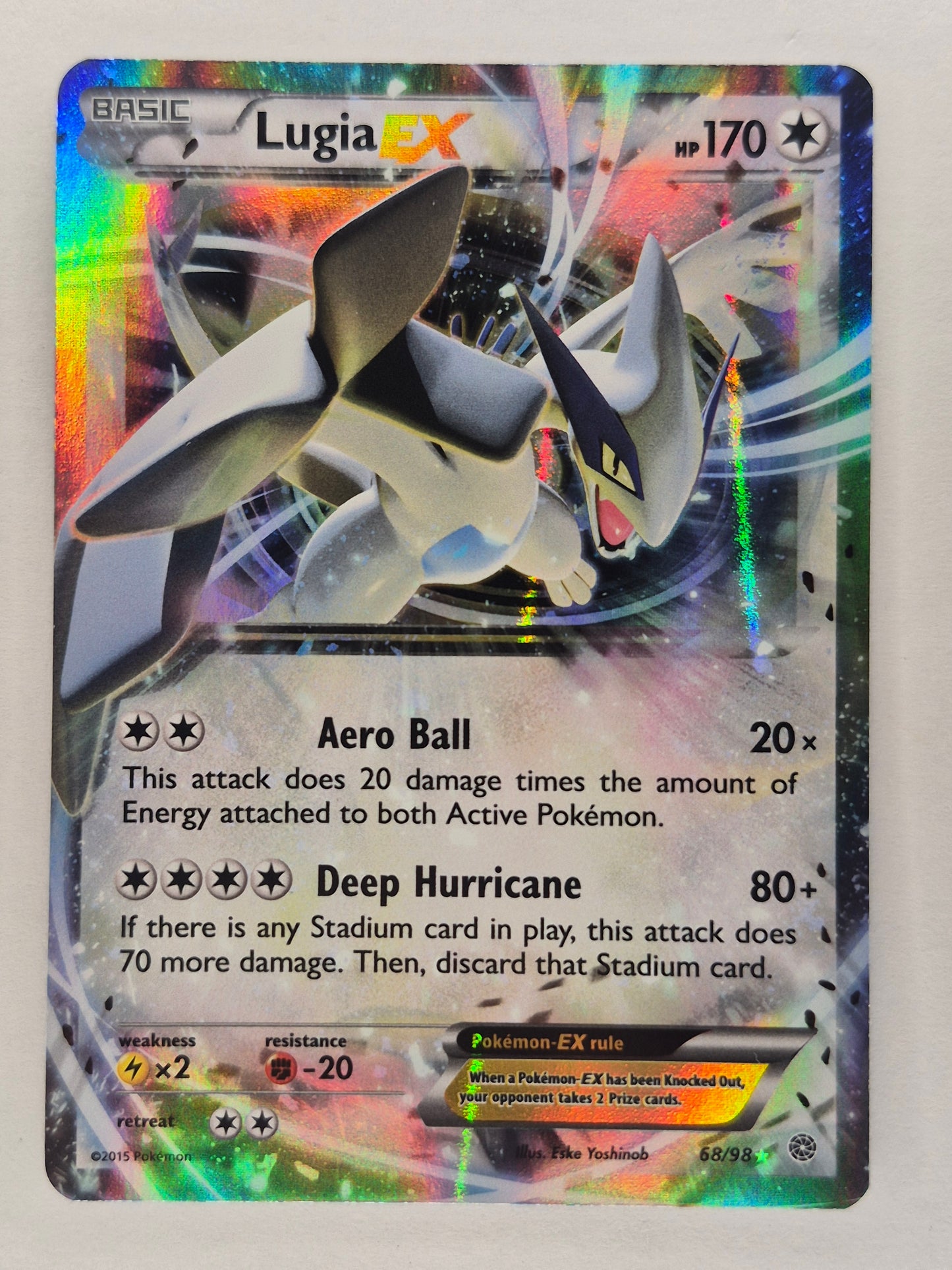 Pokémon Lugia EX 68/98 XY-Ancient Origins Holo NM 2015
