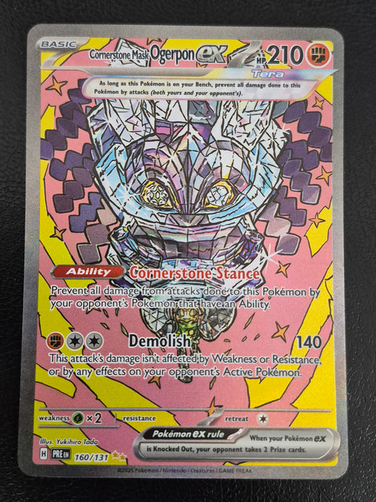 Cornerstone Mask Ogerpon ex - 160/131 - Prismatic Evolutions - Pokemon
