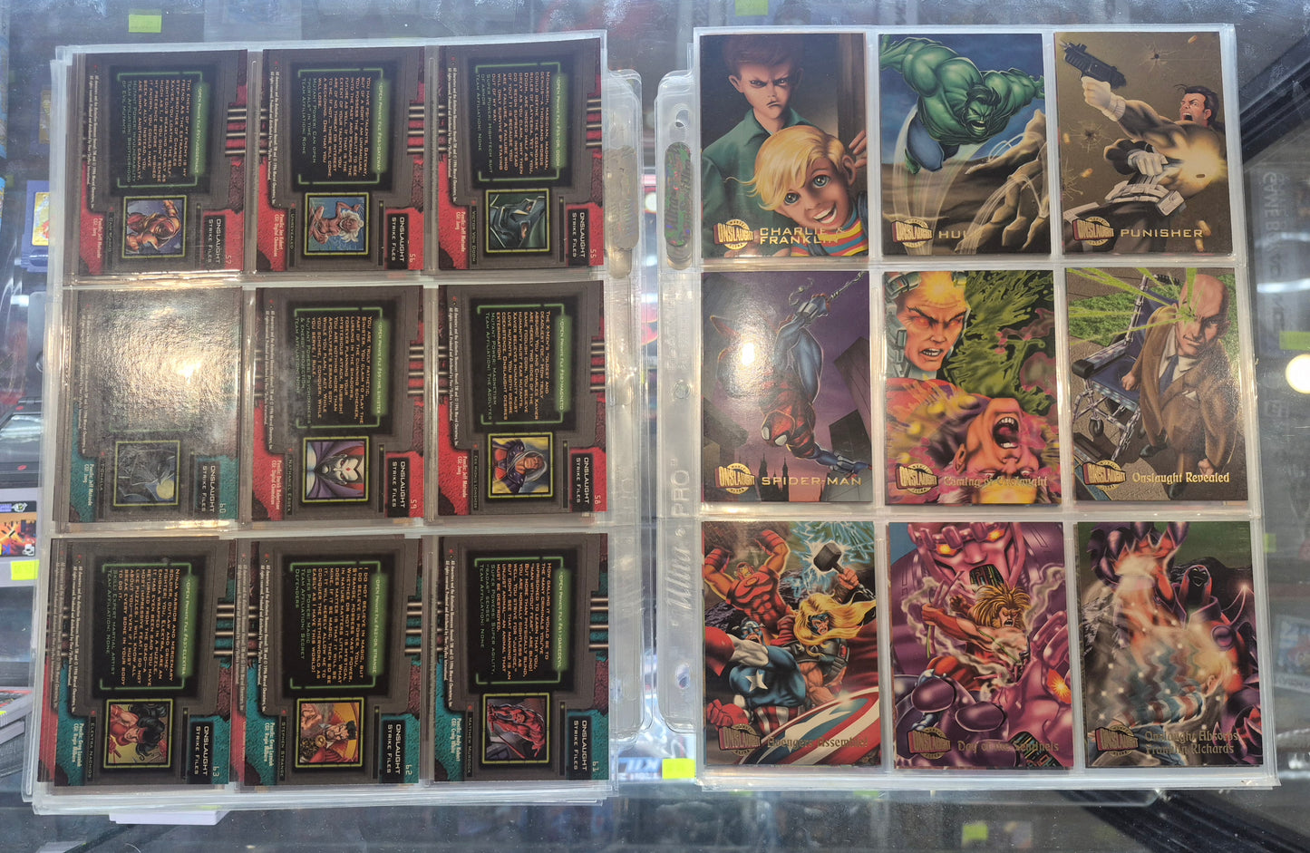 1996 Marvel Ultra Onslaught Full Set + Chase Cards NM/LP - 113 cards total