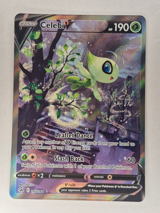 2021 Pokemon Fusion Strike 245/264 Celebi V Alt Art NM