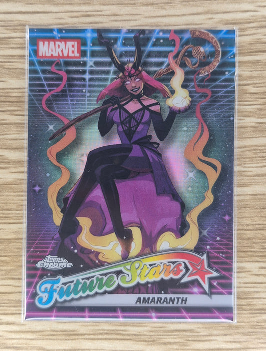 2025 Topps Chrome Marvel Future Stars FS-8 Amaranth NR MT