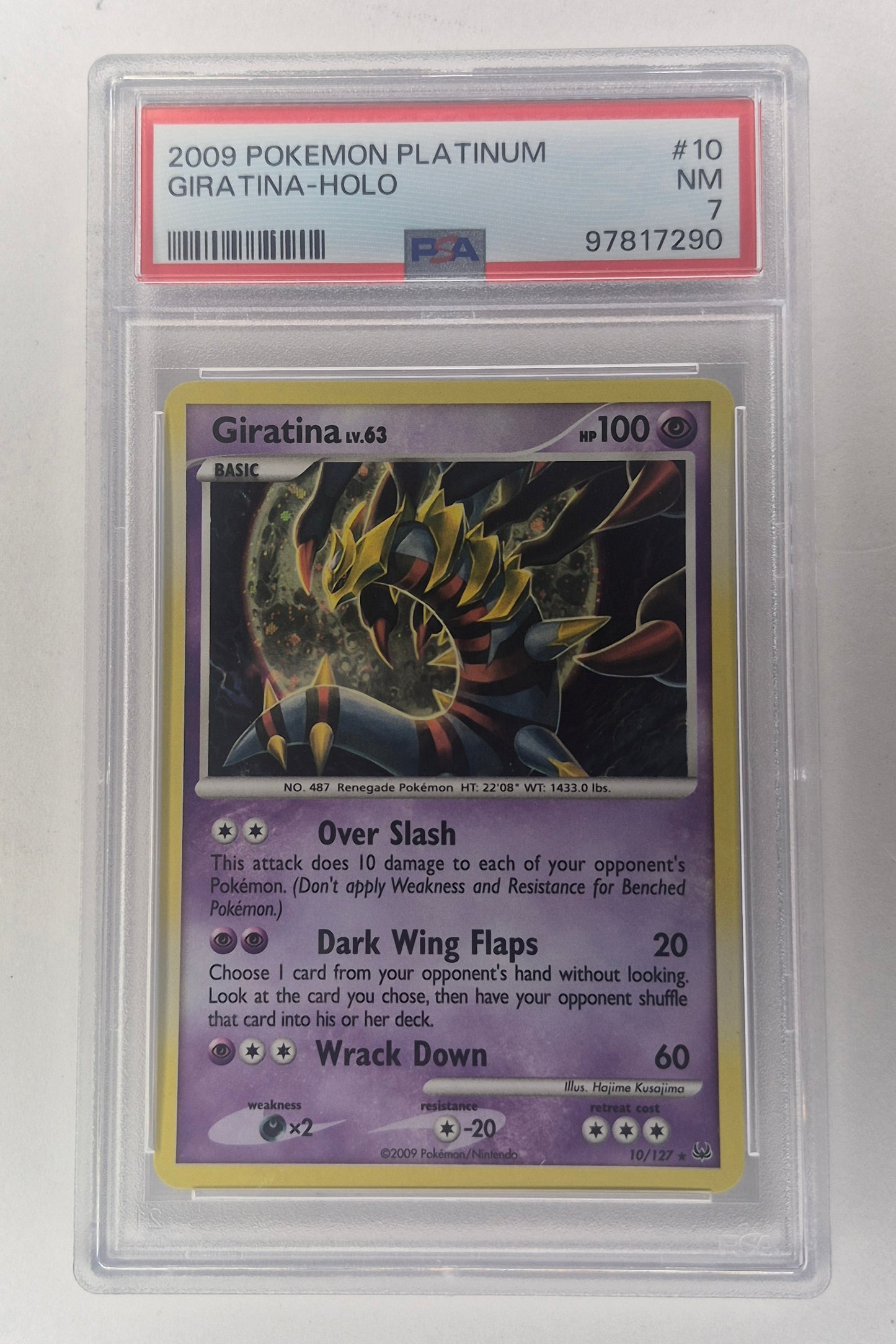 2009 Pokémon Platinum 10/127 Giratina Holo PSA 7 NM