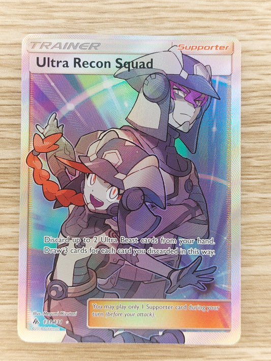 Pokemon 2018 Ultra Recon Squad Full Art Trainer Forbidden Light 131/131