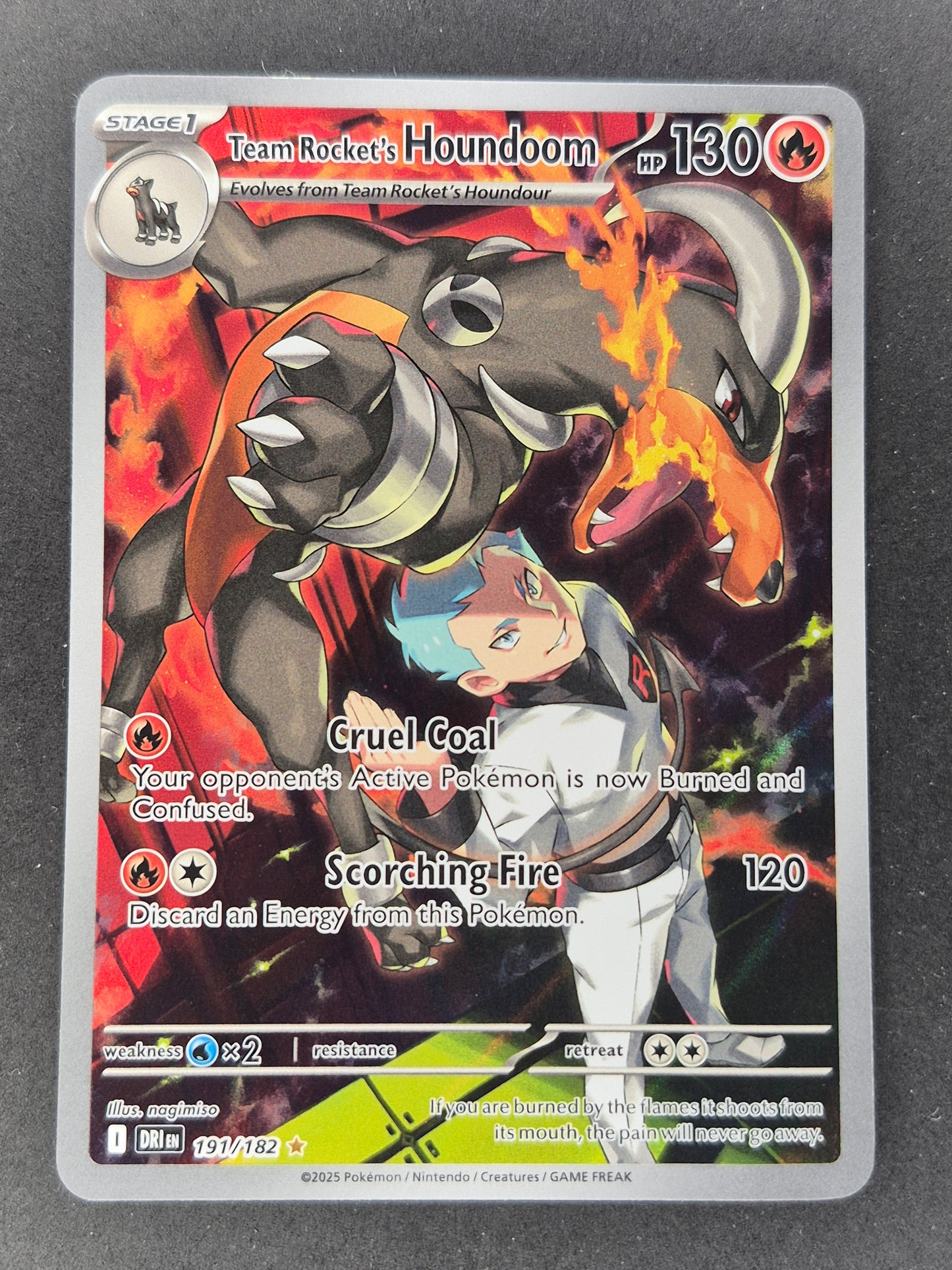 Team Rocket's Houndoom 191/182 SV10: Destined Rivals - Pokemon Card - NM