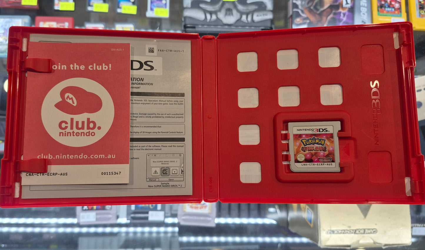 Pokemon Omega Ruby (Nintendo 3DS, 2014) Game PAL VGC CIB