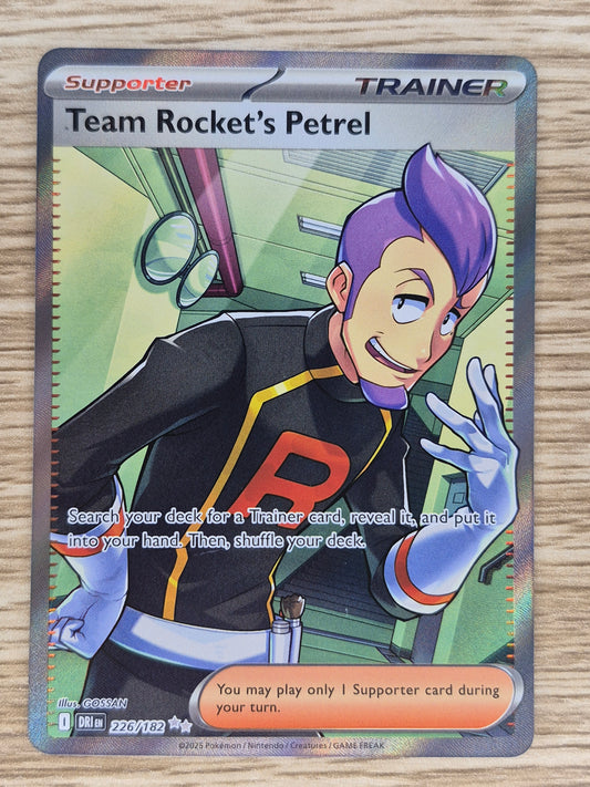 Team Rocket's Petrel 226/182 Sv10: Destined Rivals Holo
