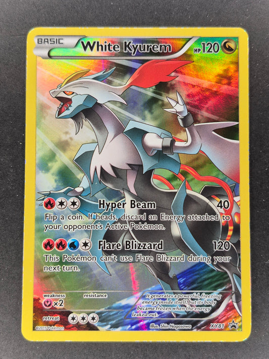 Pokemon White Kyurem XY81 Full Art Black Star Promo Holo TCG Card 2015 LP