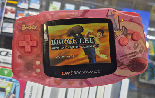 2000 Nintendo Gameboy Advance AGB-001 Brand new Pink Kiby case,IPS Backlit screen w/color brightness adjustable touch