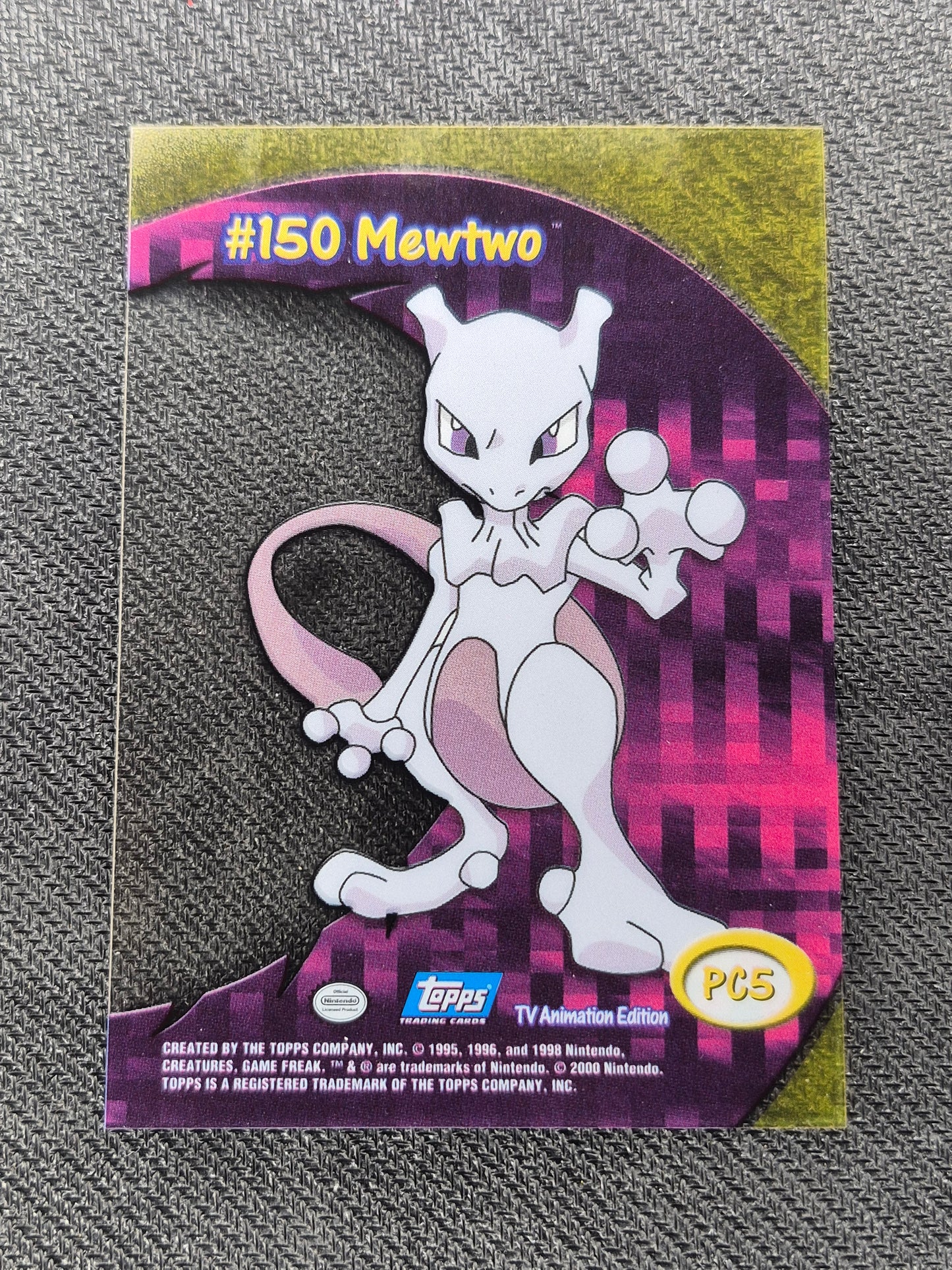 Pokemon Card Mewtwo #150 PC5 Topps TV Animation Edition LP/NM