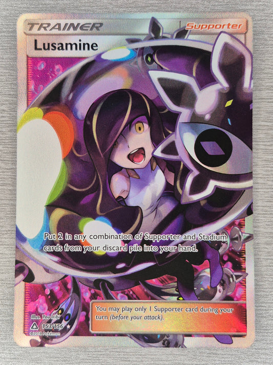 Pokémon TCG Lusamine Ultra Prism 153/156 Holo Full Art NM