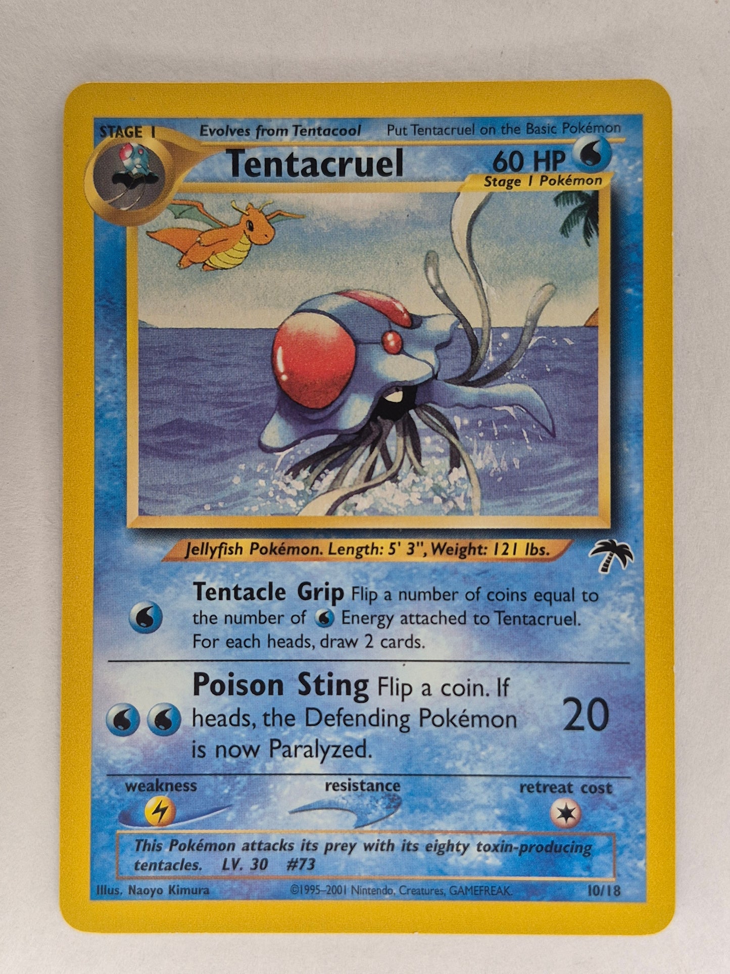2001 Tentacruel 10/18 Southern Islands Promo WOTC Non-Holo Pokemon NM